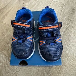 Stride Rite Navy and Orange Kids Sneakers